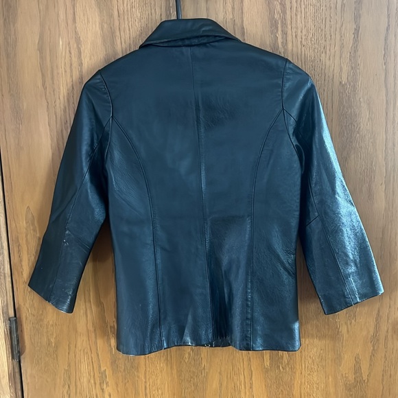 Emergency Exit black leather jacket - Picture 3 of 3